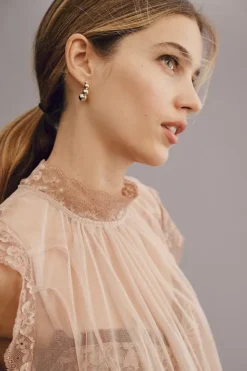 By Anthropologie Godet Tulle Swing Top