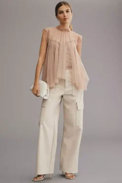 By Anthropologie Godet Tulle Swing Top -Anthropologie Shop 4110370060115 065 b5