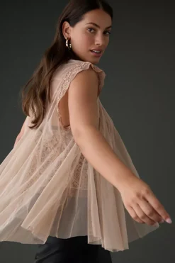 By Anthropologie Godet Tulle Swing Top -Anthropologie Shop 4110370060115 065 c4