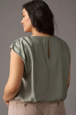 By Anthropologie Silky Boatneck Blouse -Anthropologie Shop 4110652010057 031 c3