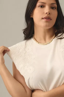 By Anthropologie Lace Appliqué Muscle Tee -Anthropologie Shop 4112264070056 011 c4