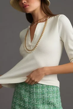 Maeve Cuffed Popover Top -Anthropologie Shop 4112522160158 010 b4