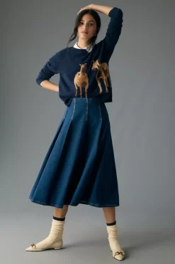 Maeve Cashmere Intarsia Sweater