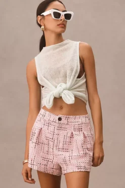 By Anthropologie Mock-Neck Cashmere Sweater Tank