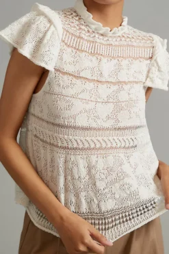 By Anthropologie Lace Sweater Tee -Anthropologie Shop 4113529100144 011 b5