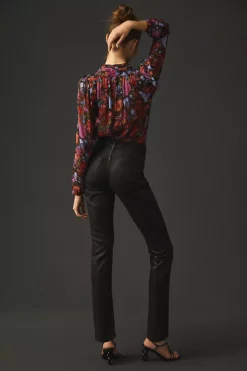 Bella Dahl Lennon High-Rise Straight Coated Jeans 7 Bella Dahl Lennon High-Rise Straight Coated Jeans -Anthropologie Shop 4122259830004 001 b3