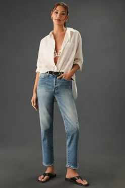 Pistola Charlie High-Rise Classic Straight Ankle Jeans