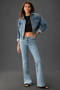 Good American Good Legs Low-Rise Flare Jeans