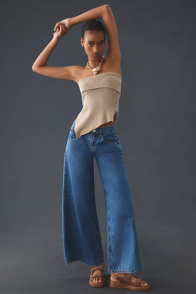 Frame Le Pixie Mid-Rise Wide-Leg Jeans 4 Frame Le Pixie Mid-Rise Wide-Leg Jeans - Image 4