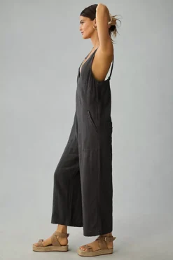 By Anthropologie V-Neck Linen Jumpsuit -Anthropologie Shop 4124609130091 003 b3