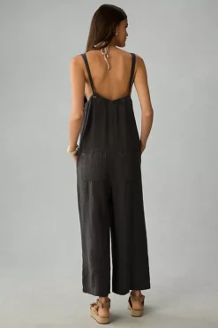 By Anthropologie V-Neck Linen Jumpsuit -Anthropologie Shop 4124609130091 003 b4