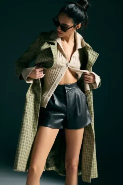 Bishop + Young Alejandra Faux Leather Shorts