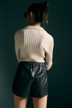 Bishop + Young Alejandra Faux Leather Shorts -Anthropologie Shop 4125079370013 021 b4