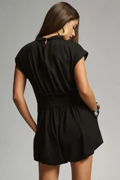 Maeve Cap-Sleeve Bloomer Romper 7 Maeve Cap-Sleeve Bloomer Romper -Anthropologie Shop 4125348690017 001 b4