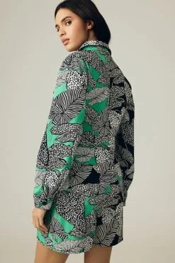 Farm Rio Foliage Romper -Anthropologie Shop 4125638280036 009 b4