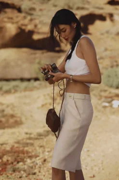 Maeve Longline Linen Shorts