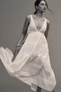 The Leia Eyelet Handkerchief-Hem Dress -Anthropologie Shop 4130089540103 010 b