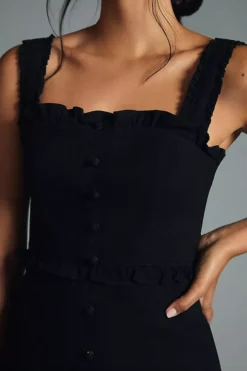 The Linden Slim Square-Neck Dress -Anthropologie Shop 4130370060149 001 b4