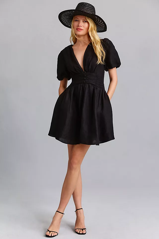 The Katerina Button-Front Mini Dress 1 The Katerina Button-Front Mini Dress