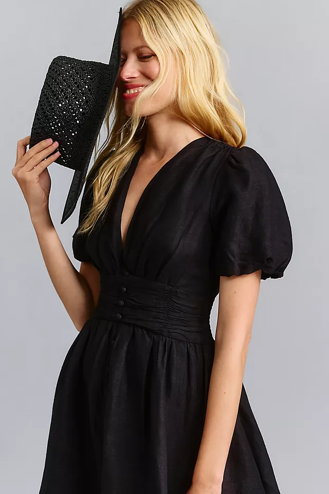 The Katerina Button-Front Mini Dress 2 The Katerina Button-Front Mini Dress - Image 2