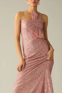 Mac Duggal Strapless Faux-Bow Sequin Column Gown -Anthropologie Shop 4130637940029 066 b4