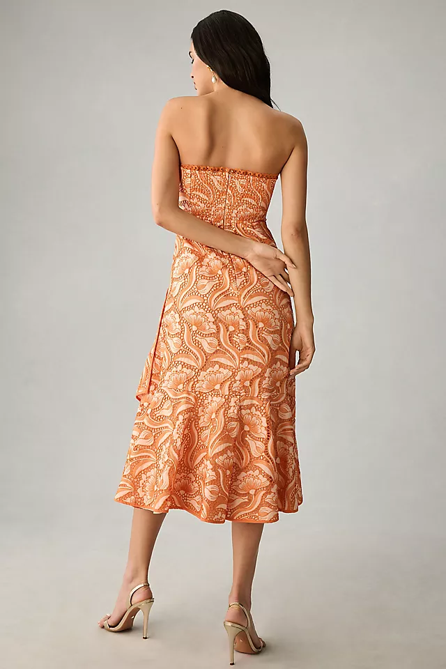 By Anthropologie Strapless A-Line Ruffle-Hem Dress 2 By Anthropologie Strapless A-Line Ruffle-Hem Dress - Image 2