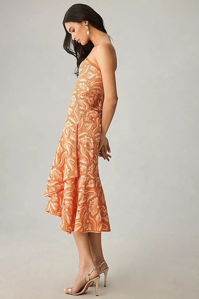 By Anthropologie Strapless A-Line Ruffle-Hem Dress 4 By Anthropologie Strapless A-Line Ruffle-Hem Dress - Image 4