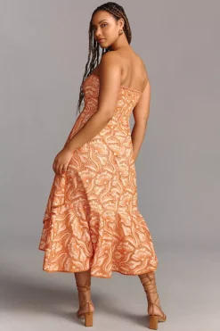 By Anthropologie Strapless A-Line Ruffle-Hem Dress 12 By Anthropologie Strapless A-Line Ruffle-Hem Dress -Anthropologie Shop 4130647160177 080 c3