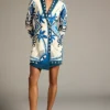Farm Rio Long-Sleeve Blazer Dress