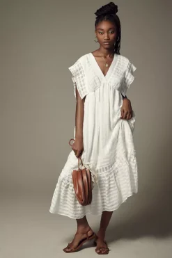 By Anthropologie V-Neck Ruffled Tiered Babydoll Dress -Anthropologie Shop 4130907290003 010 b4