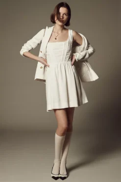 Aureta Studio Fit & Flare Corset Mini Dress -Anthropologie Shop 4130928210020 010 b4