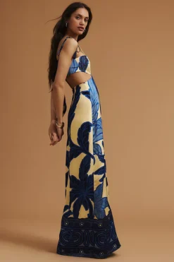 Eugenia Fernández Printed Cutout Maxi Dress -Anthropologie Shop 4130949780008 040 b4