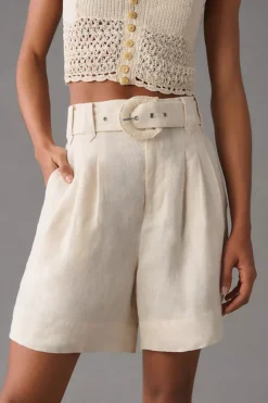 Farm Rio Tailored Linen Shorts -Anthropologie Shop 4139880890060 010 b3