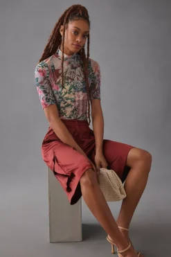 By Anthropologie Printed Mesh Turtleneck -Anthropologie Shop 4148265640004 000 b5