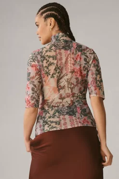 By Anthropologie Printed Mesh Turtleneck -Anthropologie Shop 4148265640004 000 c2