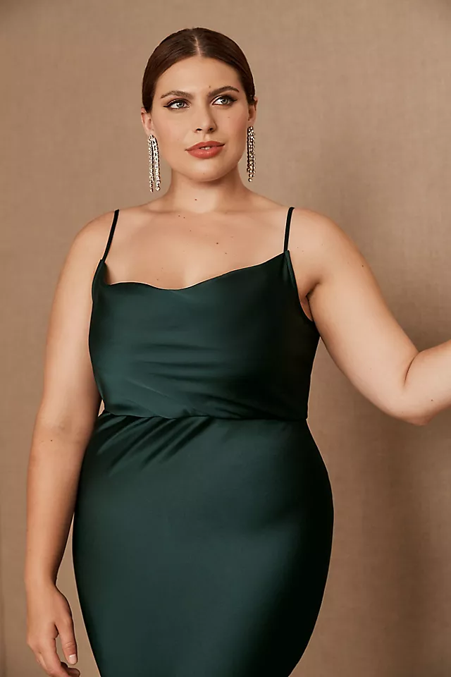 BHLDN Cali Satin Cowl-Neck Midi Slip Dress 6 BHLDN Cali Satin Cowl-Neck Midi Slip Dress - Image 6