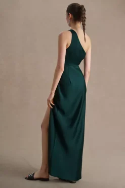 BHLDN Dylan One-Shoulder Satin Side-Slit Gown 10 BHLDN Dylan One-Shoulder Satin Side-Slit Gown -Anthropologie Shop 62656665 032 b3