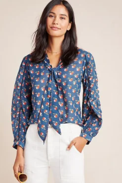 Eri + Ali Talia Tie Neck Blouse