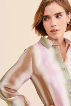 Ichi Valorie Shimmer Button-Down -Anthropologie Shop 69850071 095 m3