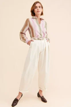 Ichi Valorie Shimmer Button-Down -Anthropologie Shop 69850071 095 m4