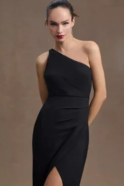 BHLDN Chloe One-Shoulder Side-Slit Georgette Gown 8 BHLDN Chloe One-Shoulder Side-Slit Georgette Gown -Anthropologie Shop 80247307 001 b4