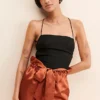 Allina Liu Webb Satin Shorts