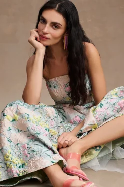 Mac Duggal Amelie Floral Brocade Strapless Gown 8 Mac Duggal Amelie Floral Brocade Strapless Gown -Anthropologie Shop 82493404 000 b