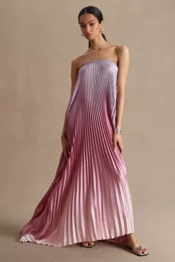 L'IDÉE Elle Strapless Pleated Gown