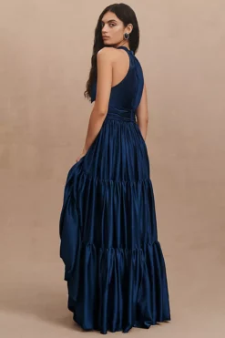 Mac Duggal Tiered Ruffle Halter Gown -Anthropologie Shop 85139996 040 b3