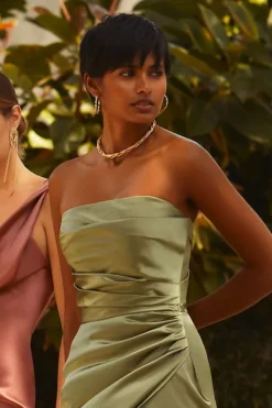 Reformation Barrow Silk Dress