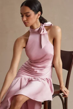 Ieena For Mac Duggal Ruffled Asymmetrical Halter Dress -Anthropologie Shop 85142107 066 b4