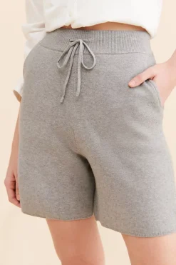 Endless Rose Drawstring Rib Knit Shorts -Anthropologie Shop 85632347 006 m3